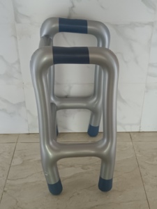 Cadre de marche gonflable et bâton de marche léger en plastique, jouet de blague fantaisie pour fête - Product Image 4