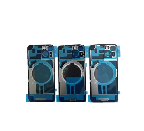 Back Glass Battery Cover for iPhone 14 14 Plus Back Glass  Pre-installed with  Magnet Coil and Seal Adhesive