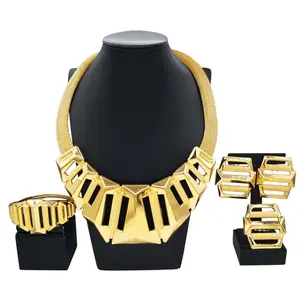 Yulaili Turkish gold plated 18k jewelry Wholesale expandable bangle Luxury cheap African Fashion Lady engagement Big Jewelry