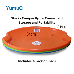 YumuQ 47 pouces <span class=keywords><strong>Gonflable</strong></span> Ski Nautique En Plastique Toboggan Direction Bébé Neige Ski Traîneau Pour Adultes Enfants - Product Image 2