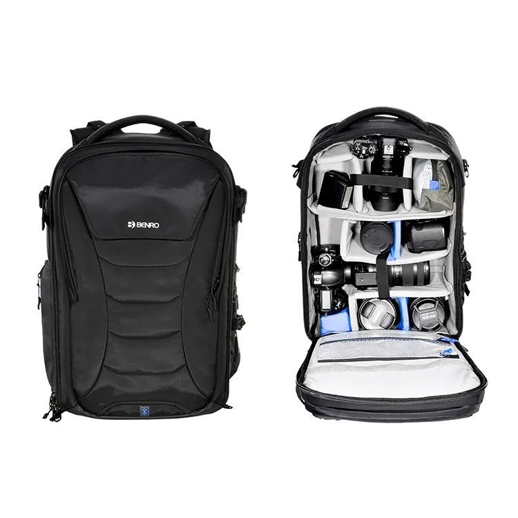 Benro – sac à dos de grande capacité pour appareil photo, sac de voyage Portable pour appareil photo, imperméable et résistant aux rayures, sac à double épaule pour appareil photo