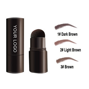 新しい眉毛スタンプ整形キットメイクアップ防水眉パウダーアイ眉毛スティックヘアライン輪郭黒茶色 - Product Image 6