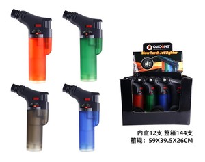 Briquet à flamme jet coupe-vent rechargeable, torche électronique pour cigares et barbecue - Product Image 2