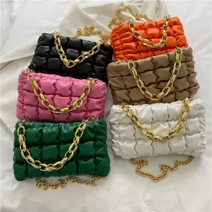 Fashion crossbody new chain fashion folds cloud wholesale fashion bags ladies girls hand bags luxury for women