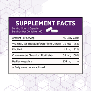 Capsules de contrôle de l'appétit du fabricant de compléments alimentaires avec Chrome et Riboflavine pour soutenir un poids sain – Pilules de santé - Product Image 2