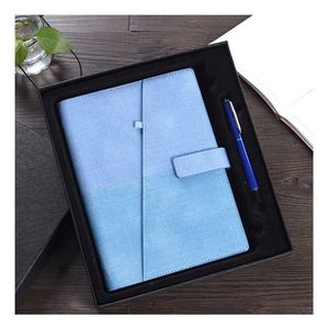 A4 A5 <b>A6</b> Custom Design PU Leather Academic <b>Diary</b> Magnetic Clasp Business Journal With Pen Planner Promotion Gift Set Notebook - Product Image 4