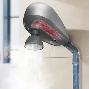 120V 220V Low Power Wand montage On Demand Elektrischer Warmwasser bereiter Getser Dusch kopf
