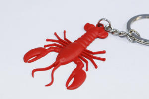 Personnalisé PVC Charme Animaux série porte-clés, Boston <span class=keywords><strong>homard</strong></span> Porte-clés En Caoutchouc - Product Image 3
