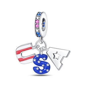 Nuevo Colgante de Mariposa con Bandera Nacional Personalizada, Chapado en Oro, de Cobre Esmaltado, Estilo Punk, para Niños, Pulsera de Alta Calidad - Product Image 2