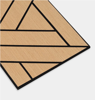 Finition en bois + mur d'isolation phonique en feutre de polyester Akupanel panneaux acoustiques insonorisés en tissu polyester personnalisable rainuré en V