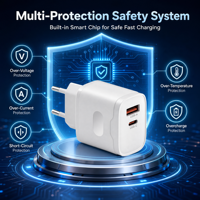 Adaptateurs secteur USB-C 20W PD à charge rapide pour téléphones portables et appareils photo – Vente en gros