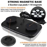 Barre lumineuse d'urgence LED universelle 12 pouces 48 LED ambre/blanc, nouvelle fixation magnétique sur toit pour voitures, camions et déneigeuses, feux de signalisation