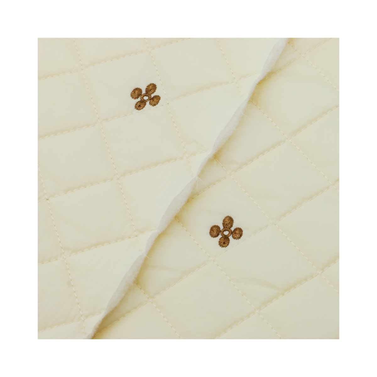 Factory Wholesale 310T 100% Polyester Wrinkle Nylon Taffeta 3.5cm Diamond Square Embroidered Quilting Fabric for Lining Girls
