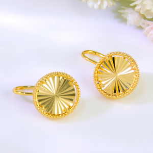 Pendientes de Moda de Lujo en Color Dorado, Pendientes de Mariposa Chapados en Oro de 21k para Mujer, para Uso Diario - Product Image 3