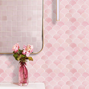 Mosaico Autoadhesivo con Diseño de Escamas de Pescado <span class=keywords><strong>Rosa</strong></span>, el Más Vendido, para Decoración de Cocina, <span class=keywords><strong>Azulejos</strong></span> Adhesivos para Pared - Product Image 3