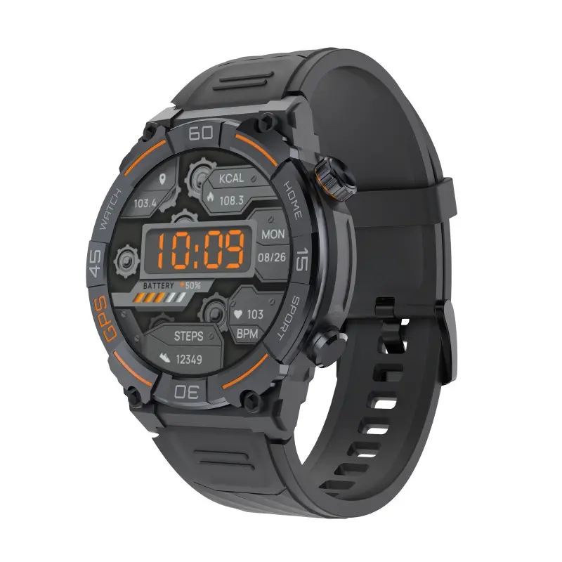 2023 yeni açık GPS spor akıllı saat 1.39 "adam MG02 için büyük pil Reloj Smartwatch