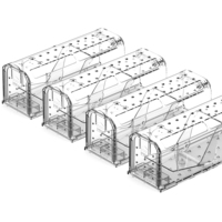 Lot de 4 Pièges à Rats et Souris Réutilisables et Écologiques pour la Maison et l'Extérieur – Capture et Libération Humane