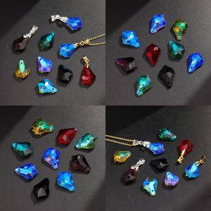 Perles pendentifs en cristal de Nantong en forme de feuille d'érable, à trou unique, pour la fabrication de bijoux, accessoires DIY, 10 mm - Product Image 3