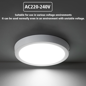 Lámpara de Panel LED de Alta Calidad de 6W 12W 18W 24W con Luz Blanca Cálida Neutra, Diseño Cuadrado de Montaje en Superficie para Interiores - Product Image 2