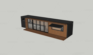 Conteneur maritime modulaire préfabriqué de 40 pieds à usages multiples pour café rapide, café modulaire, bar - Product Image 5