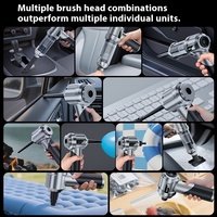 Aspirateur de voiture portable sans brosse haute puissance à double usage pliable de petite taille avec affichage numérique pour nettoyer les voitures et les maisons