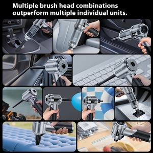 <span class=keywords><strong>Aspirateur</strong></span> de voiture portable sans brosse haute puissance à double usage pliable de <span class=keywords><strong>petite</strong></span> <span class=keywords><strong>taille</strong></span> avec affichage numérique pour nettoyer les voitures et les maisons - Product Image 4