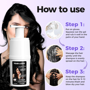 Joynna Lighten Ginseng Hair Care Elegance Orange Tinta Istantanea <span class=keywords><strong>Senza</strong></span> PPD, Proteine Lucidanti, Schiuma Permanente <span class=keywords><strong>Senza</strong></span> <span class=keywords><strong>Ammoniaca</strong></span>, 100% Naturale per Capelli - Product Image 2