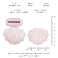 Rasoir portable en forme de coquille pour femmes, mini rasoir manuel pour le corps, les jambes, les aisselles, épilation, format voyage