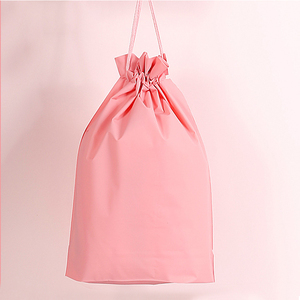 Bolsa de Almacenamiento con Cordón de CPE de Color Sólido, 21x29cm, al por Mayor, con Logotipo Personalizado Impreso, Bolsa de Plástico Mate con Cordón para Regalos y Cosméticos - Product Image 5