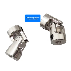ข้อต่ออเนกประสงค์แบบปรับได้สำหรับงานกลึง CNC ทำจากเหล็กกล้าไร้สนิม ข้อต่อแบบไขว้ ข้อต่อเพลาแบบคาร์ดานคู่ - Product Image 1