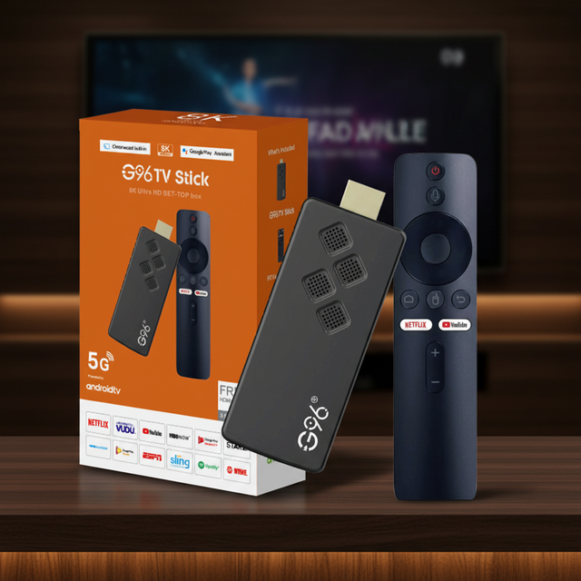 Wholesale Price 4K IPTV Stick Strong G96 Smart Android TV Stick 2GB 8GB 2.4G 5G Wifi USB Cable Voice Remote for Fire TV Dongle
