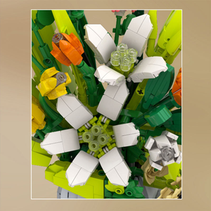 Mould King 24124 1040PCS Set de Bloques de Construcción de Ladrillos Modelo MOC de Bordes de Flores Silvestres de <span class=keywords><strong>Primavera</strong></span>, Juguete Técnico de Plástico, Regalo Moderno para Festividades - Product Image 4