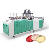 Machine pour fabrication de plaques de papier, petite machine entièrement automatique, pour faire des assiettes en papier, meilleur prix