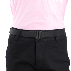Invisible <b>Elastic</b> Waist <b>Belt</b> Khaki Resin Buckle For Men Women Adult Wearable <b>Belt</b> With Weaving Design - Product Image 2