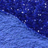 Tissu en velours à paillettes de Noël, 100% polyester, super doux, couleur personnalisée, pour robe