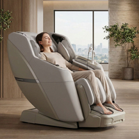 Fauteuil de massage corporel complet avec massage Shiatsu de précision, design fin et ciblage des points d'acupuncture