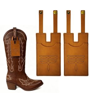 Portefeuille Western Wj avec sangle à pression, portefeuille en cuir tendance, <span class=keywords><strong>porte</strong></span>-cartes, portefeuille fin de style cowboy pour hommes et femmes - Product Image 3