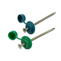 100 pièces/sac 75mm 90mm 120mm Clous de toiture galvanisés en métal Safetop IBR Vis de toiture Safe Top avec rondelle en plastique pour le Zimbabwe