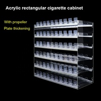 Magasin de tabac en acrylique à plusieurs couches personnalisé Cigarette Stand Display Rack Présentoir d'étagères en acrylique pour magasin de fumée