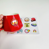 Étiquettes de transfert personnalisées Autocollants de transfert UV avec logo en relief 3D pour gobelet