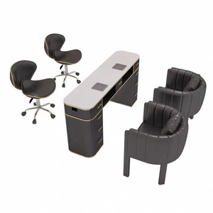 Table de manucure professionnelle avec aspirateur de poussière pour salon de beauté et spa - Product Image 4