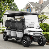 Voiturette de golf électrique Denago 2025, nouvelle conception chinoise, 5 kW, 6 places, batterie au lithium 48 V, utilitaire, haute qualité