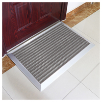 Paillasson de porte commerciale en aluminium encastrable, tapis d'entrée pour magasin, contrôle de la poussière, livraison gratuite