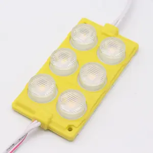 Kotak iklan elektronik mini Modern, lampu lensa tanda led kedip modul pencahayaan tahan air 3W 3030SMD