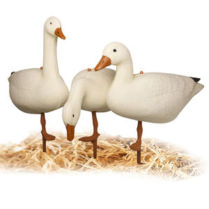 หุ่นล่อห่านหิมะแบบพับได้ น้ำหนักเบา ทำจาก EVA สีขาว สำหรับใช้งานกลางแจ้ง - Product Image 3