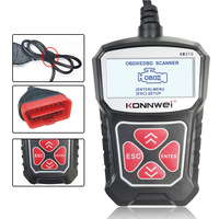 Lector de Códigos de Diagnóstico de Fallas para Autos y Vehículos KONNWEI KW310, Funciona con Batería