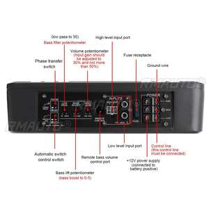 Subwoofer actif de voiture 10 pouces 900W avec amplificateur audio et caisson de basses pour son automobile - Product Image 2