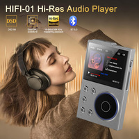 Nuevo Reproductor de Música MP3 HiFi con Pantalla de 2.4", Memoria de 16GB, BT 5.0, Audio Digital Portátil de Alta Resolución Sin Pérdida DSD, Soporta hasta 128GB