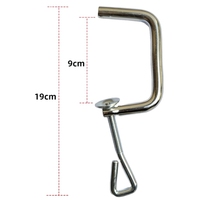 Pince de table industrielle pour machine à pâtes, en acier inoxydable, réglable, ouverture 9 cm, support de montage robuste pour établi, OEM ODM