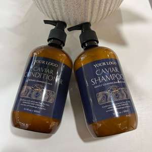 Ensemble de soins capillaires de luxe à l'extrait de caviar naturel, marque privée OEM, shampooing <span class=keywords><strong>et</strong></span> après-shampooing sans sulfate pour <span class=keywords><strong>cheveux</strong></span> <span class=keywords><strong>bouclés</strong></span> - Product Image 2